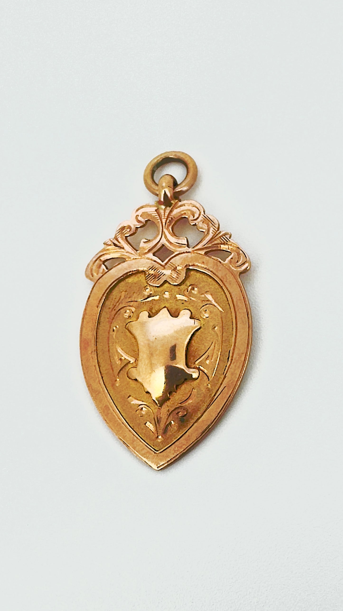 Vintage 9 Carat Gold Fob Shield