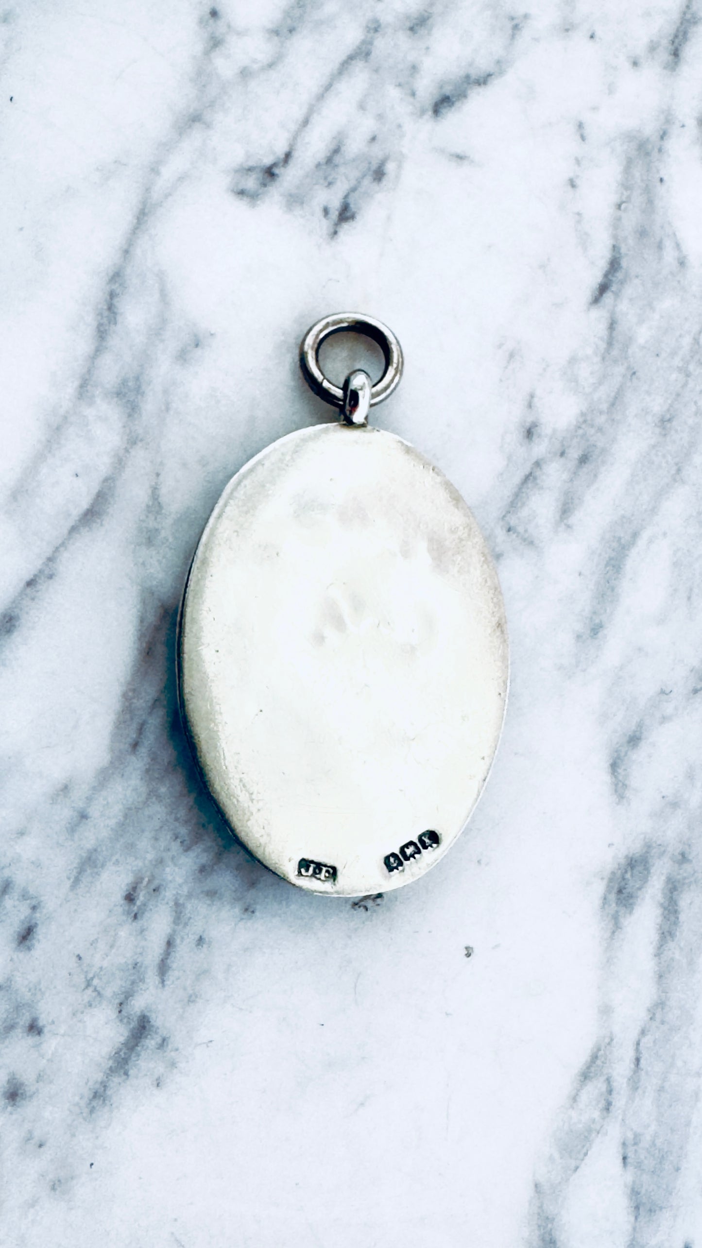 No.2 Antique Fob Pendant – Sterling Silver & Rose Gold Accents