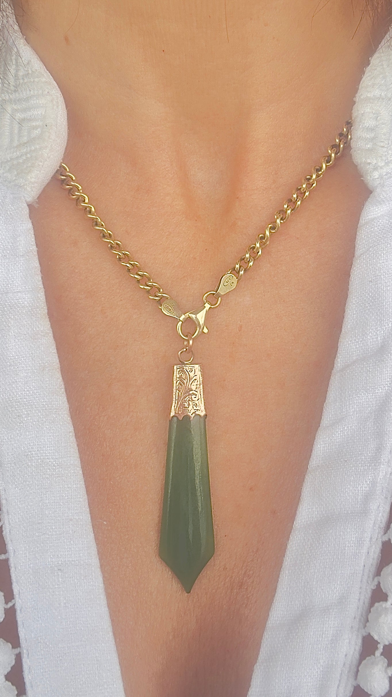 No.2 Vintage 'Toki' 9 Carat Gold Pendant