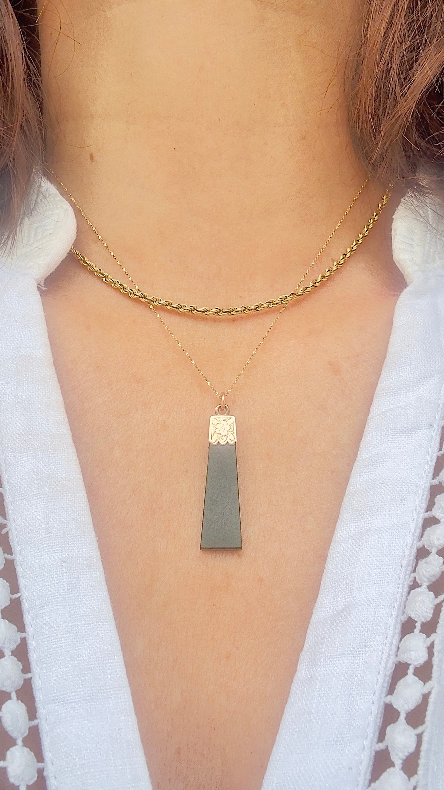 No.1 Vintage 'Toki' 14 carat Gold Pendant