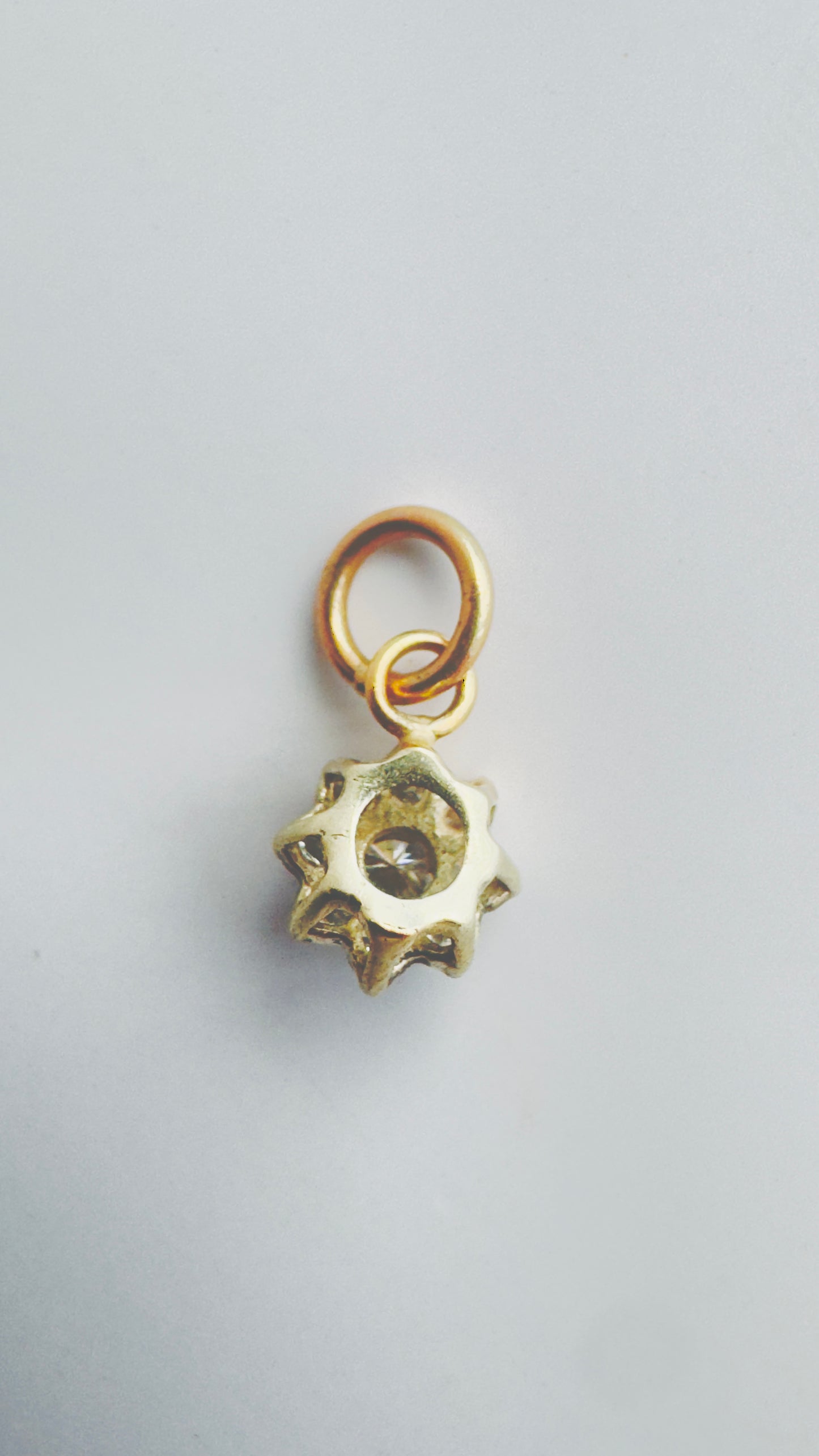 Vintage Diamond Floral Pendant