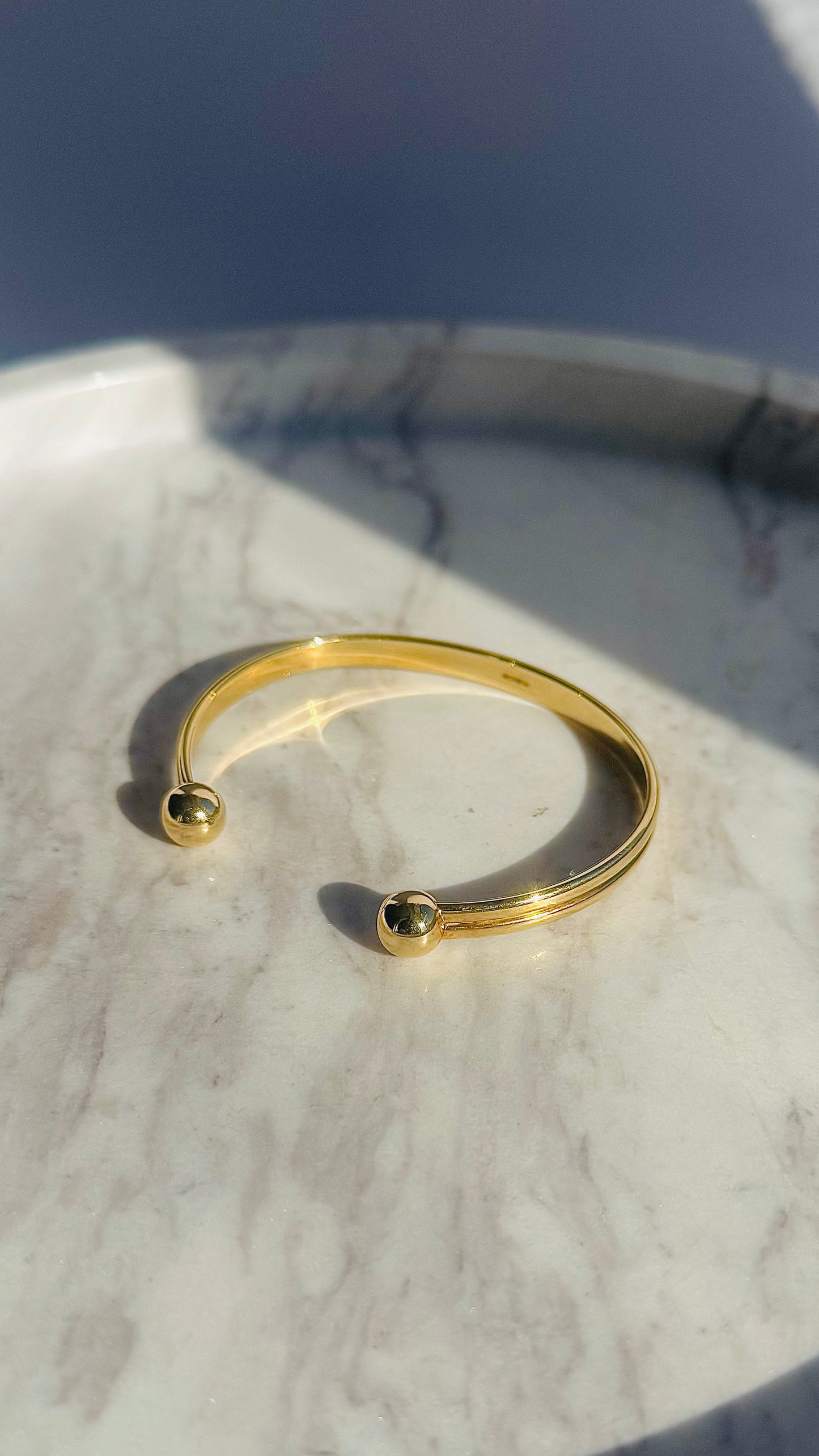 9 Carat Gold 'Torque' Bangle