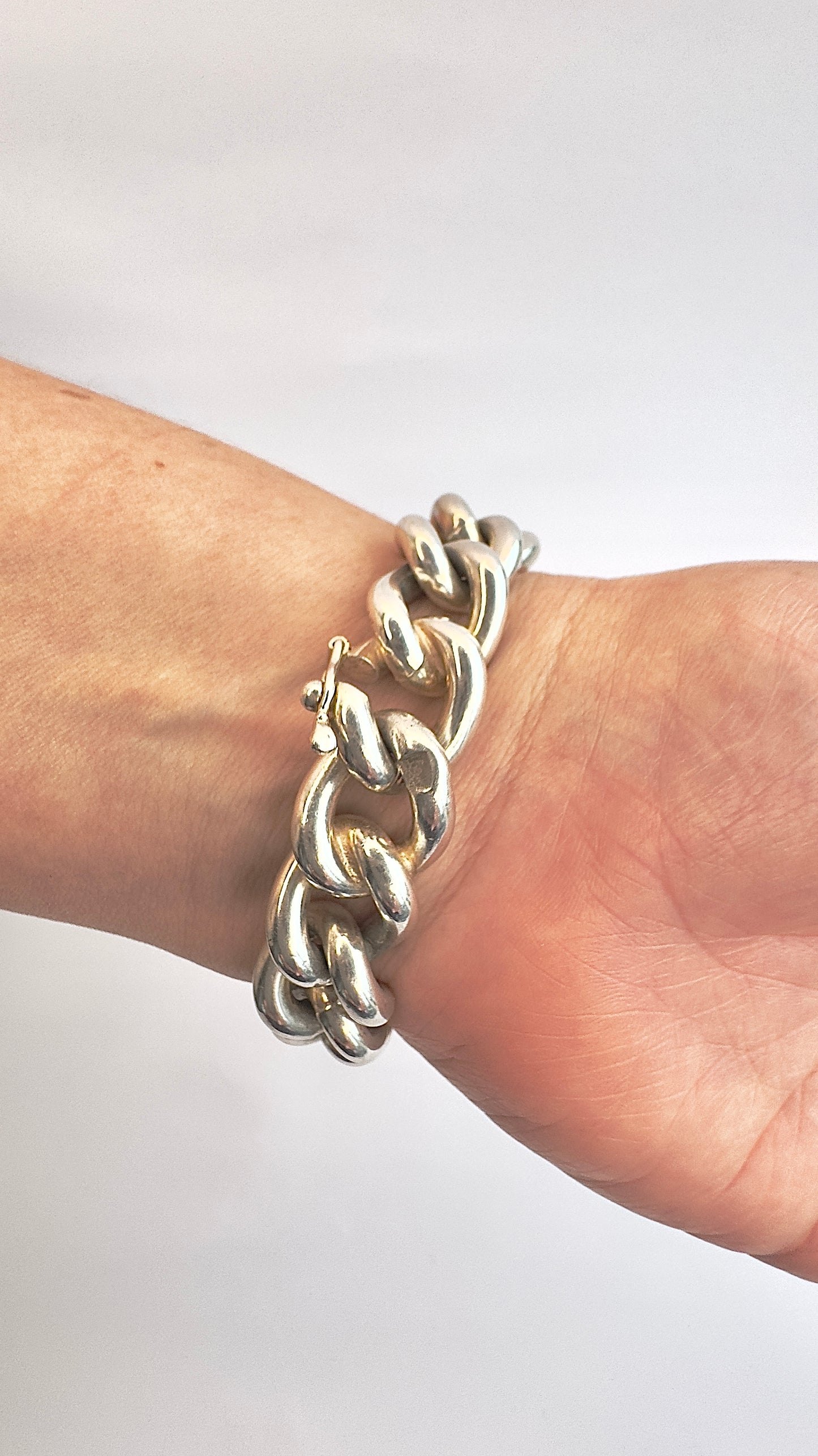 Significant Handmade Sterling Silver Bracelet