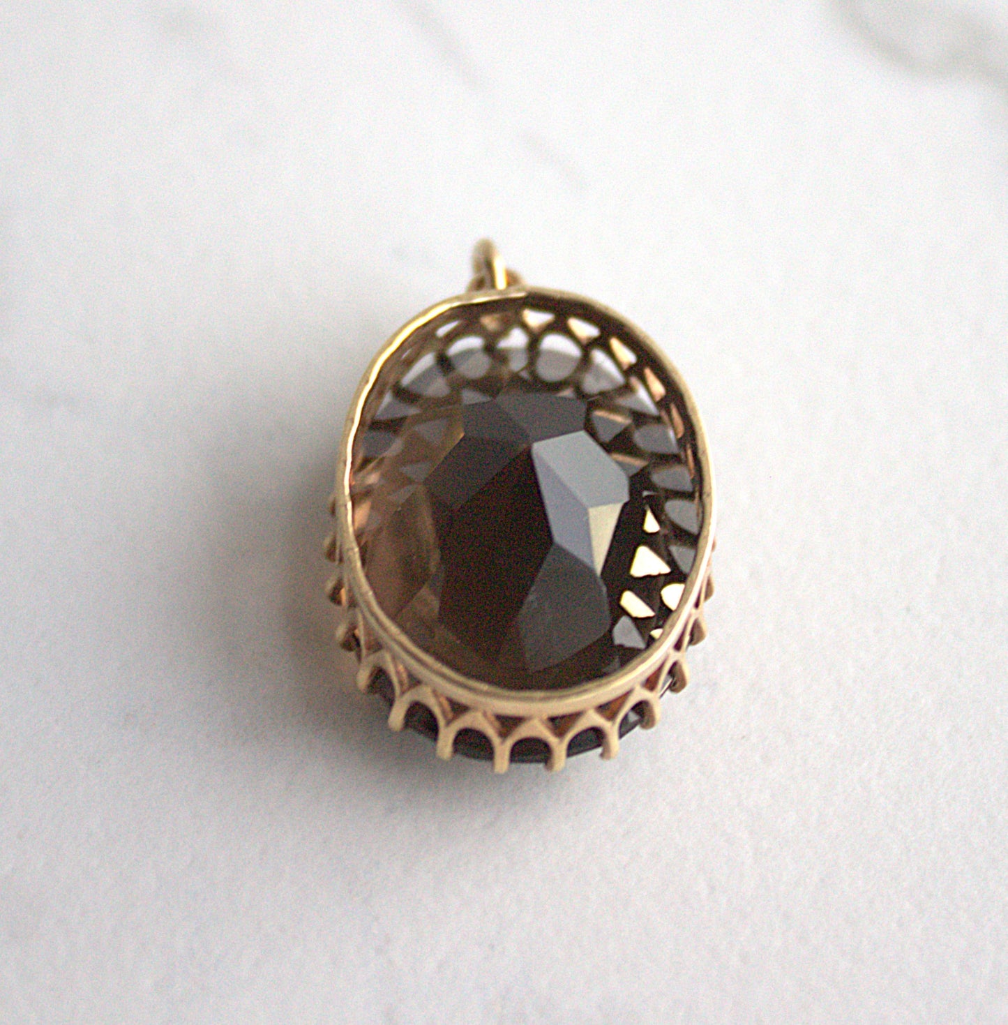 Vintage Smoky Quartz Pendant