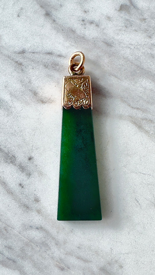 No.1 Vintage 'Toki' 14 carat Gold Pendant