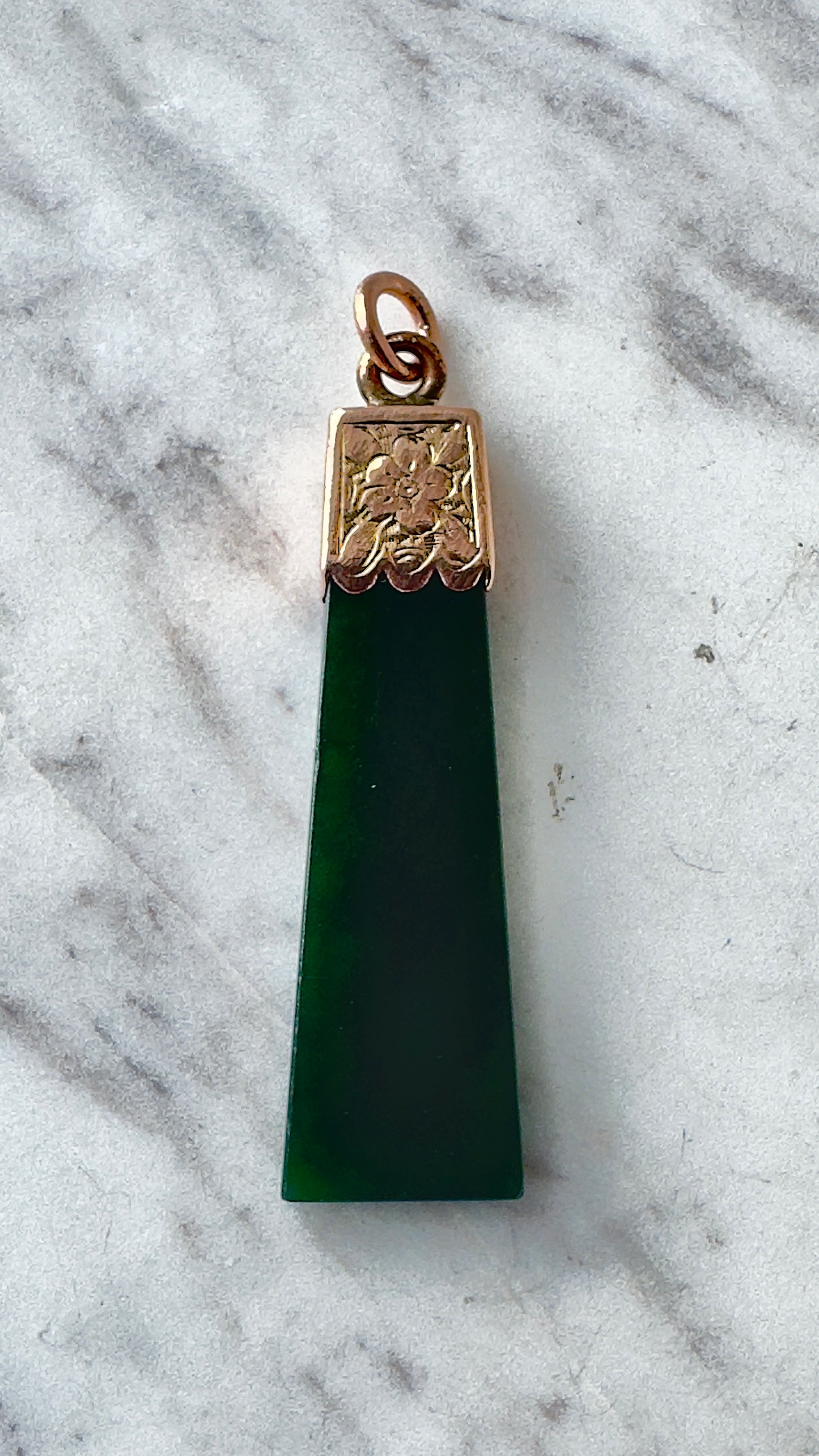 No.1 Vintage 'Toki' 14 carat Gold Pendant