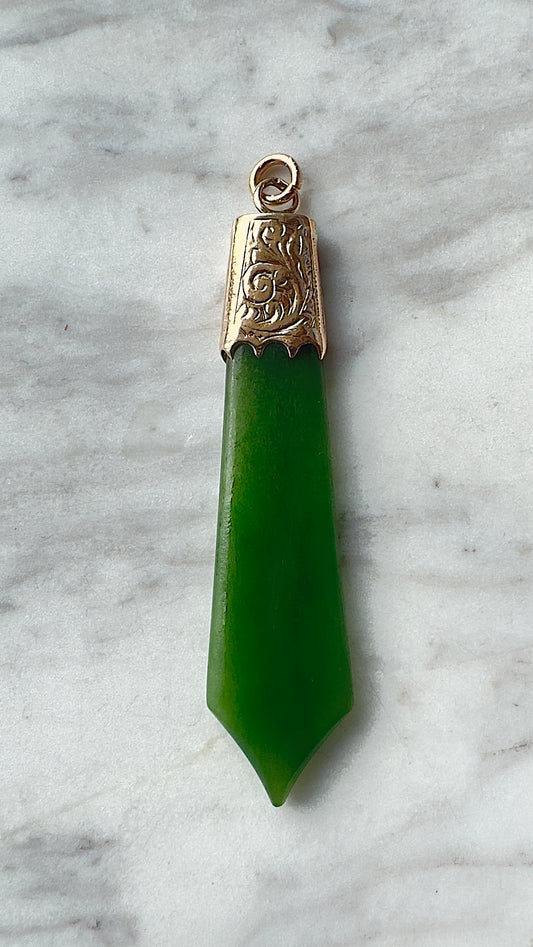 No.2 Vintage 'Toki' 9 Carat Gold Pendant