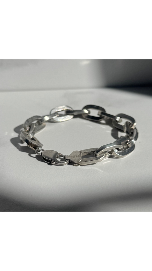 Italian Sterling Silver ‘Paper Clip’ Bracelet