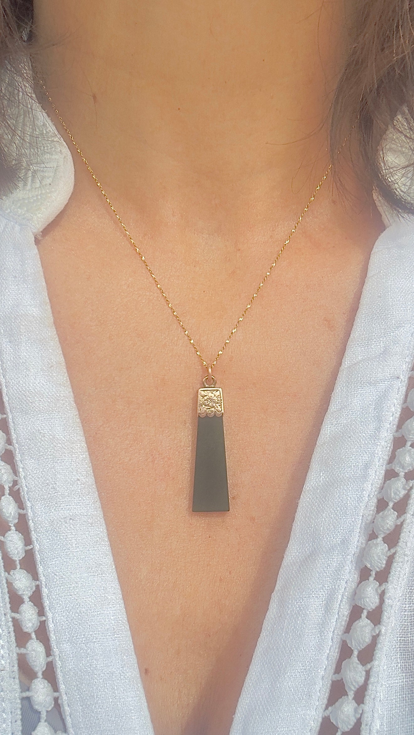 No.1 Vintage 'Toki' 14 carat Gold Pendant