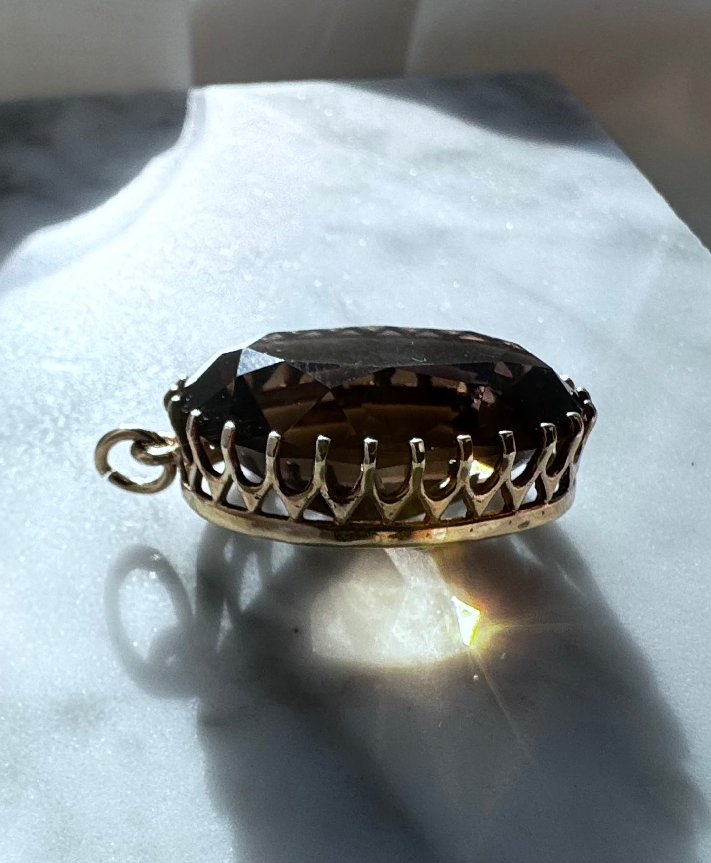 Vintage Smoky Quartz Pendant