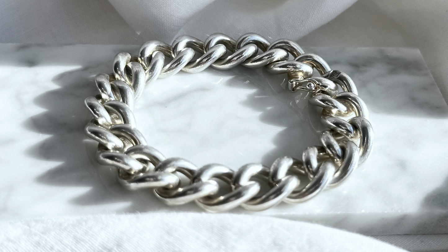 Significant Handmade Sterling Silver Bracelet