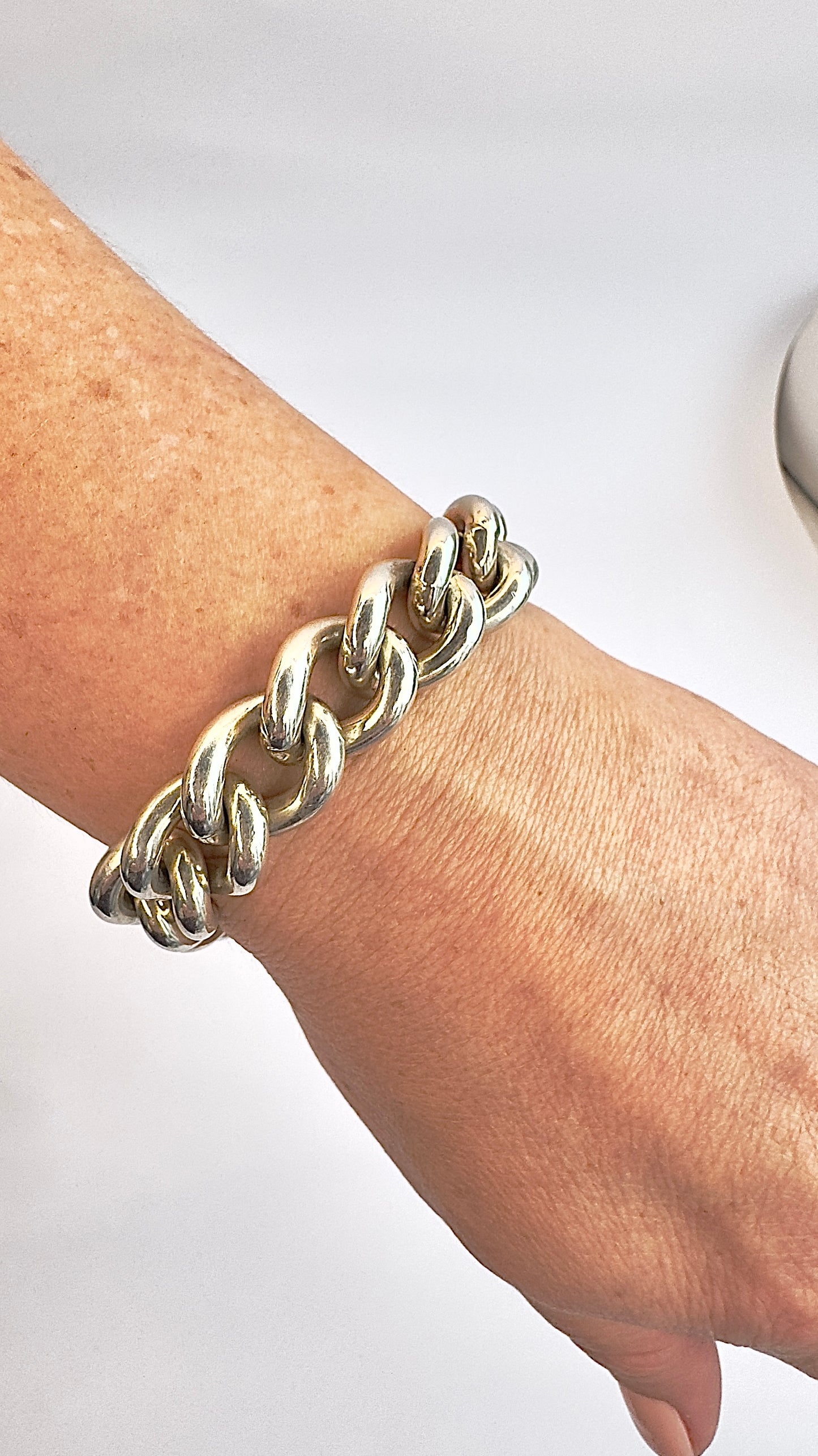 Significant Handmade Sterling Silver Bracelet