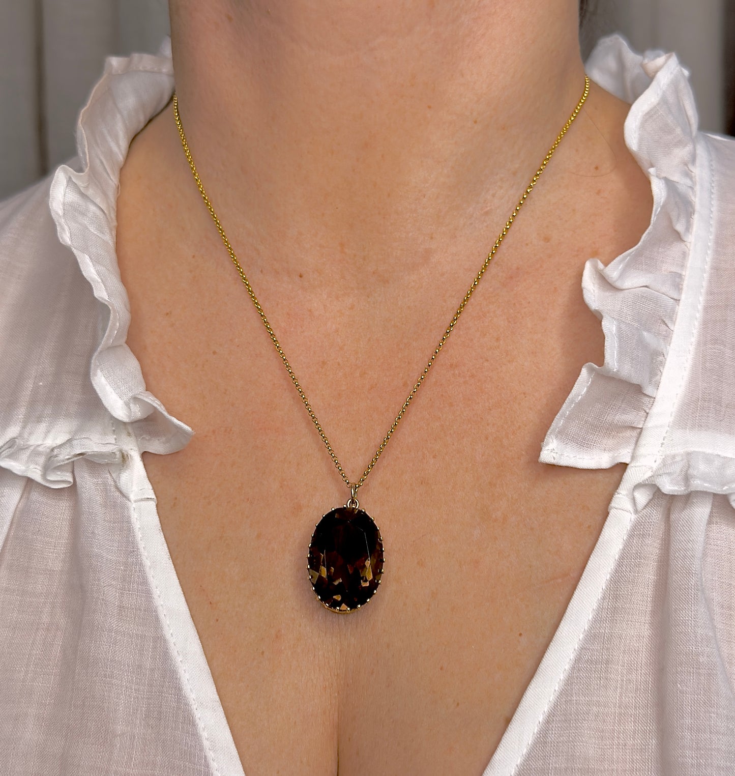 Vintage Smoky Quartz Pendant