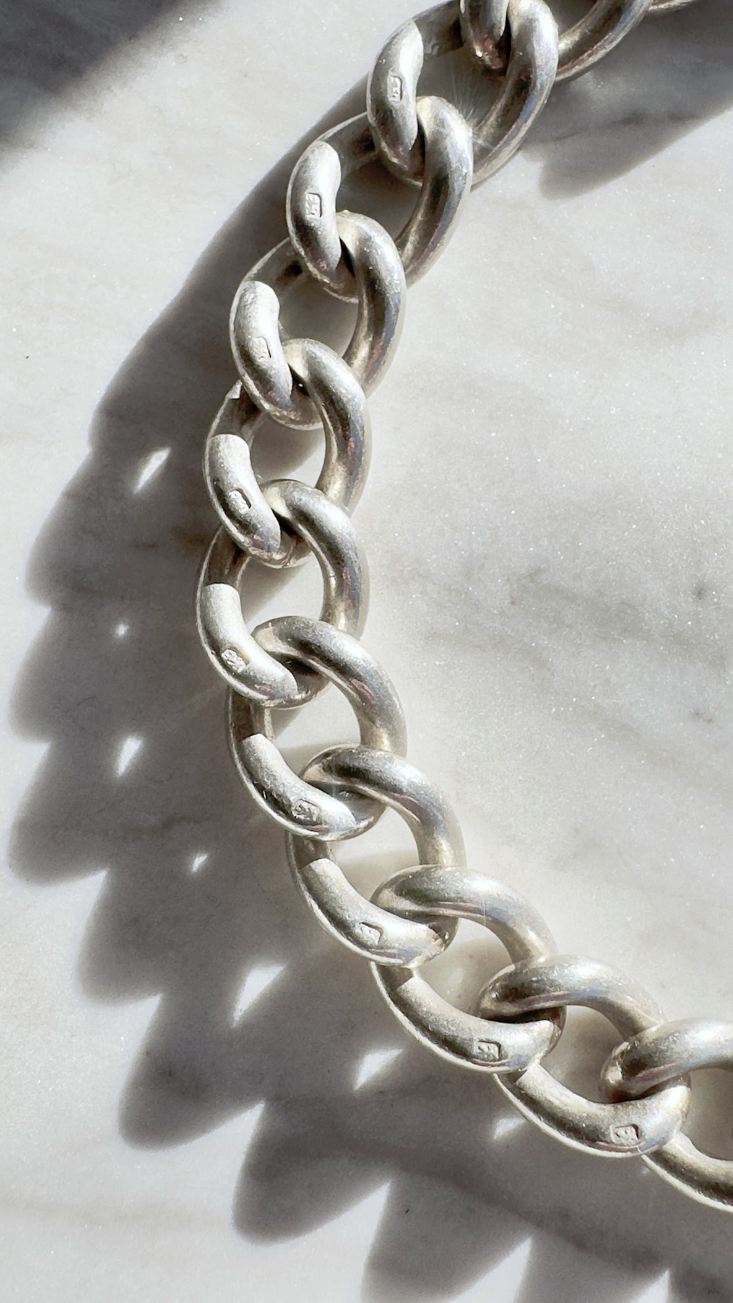Vintage Sterling Silver Vintage Curb Chain- No.2