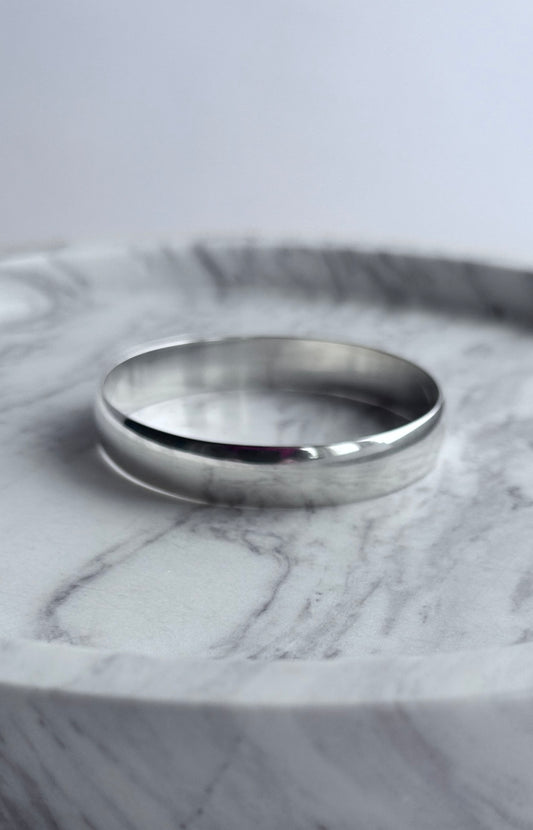 Chunky Vintage Sterling Silver Bangle