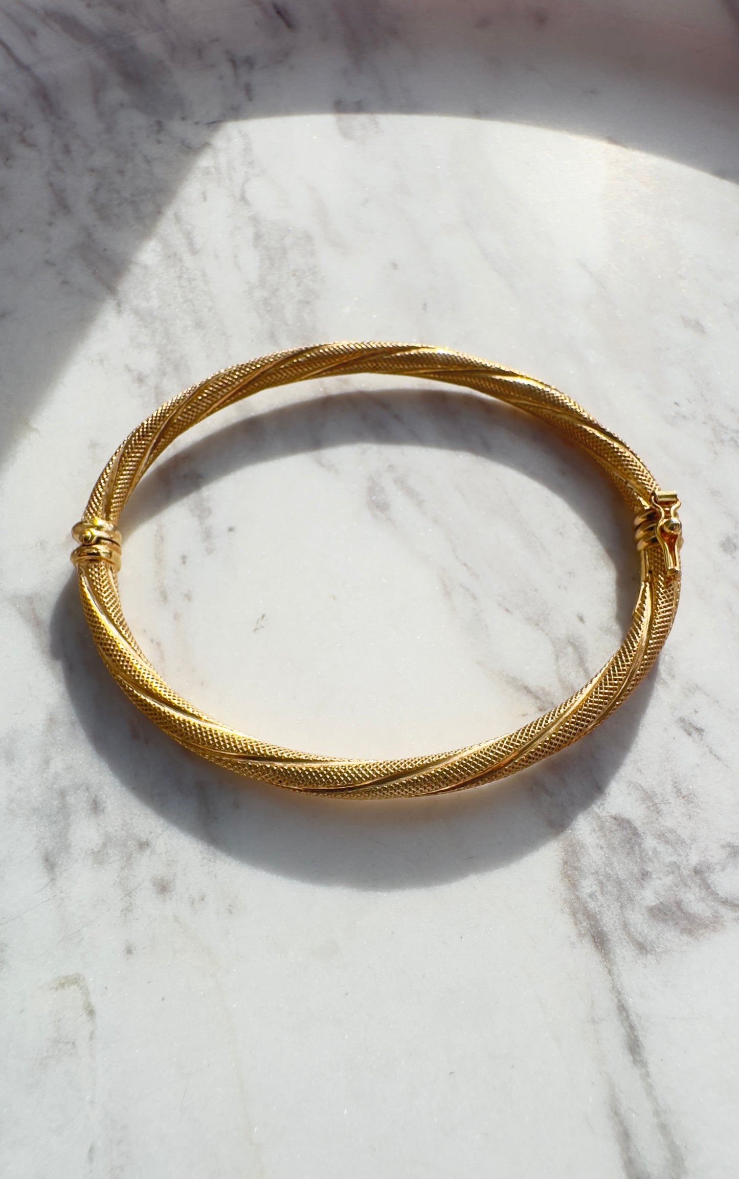 9 Carat Gold Engraved Bracelet - No2